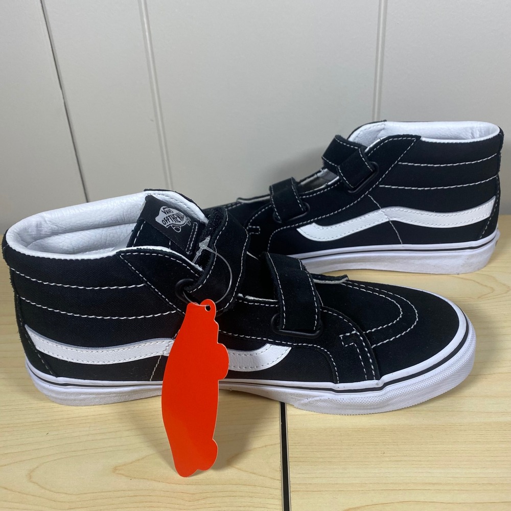 NEW Vans Sk8-Mid Reissue V Black True White Kids 5.5 Junior VN0A4UI56BT NIB - Picture 7 of 10